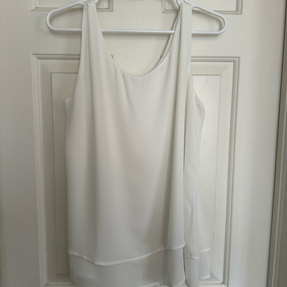Elegant White Sleeveless Top
